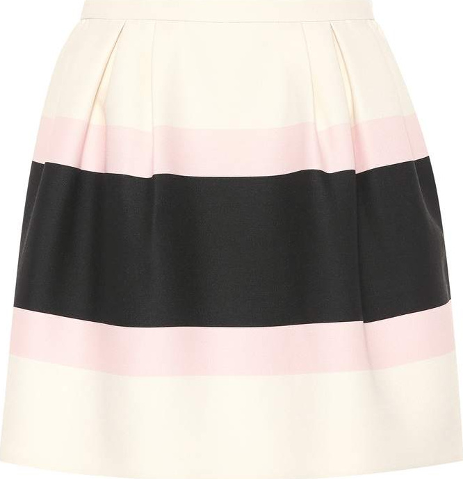 Valentino Virgin wool and silk miniskirt