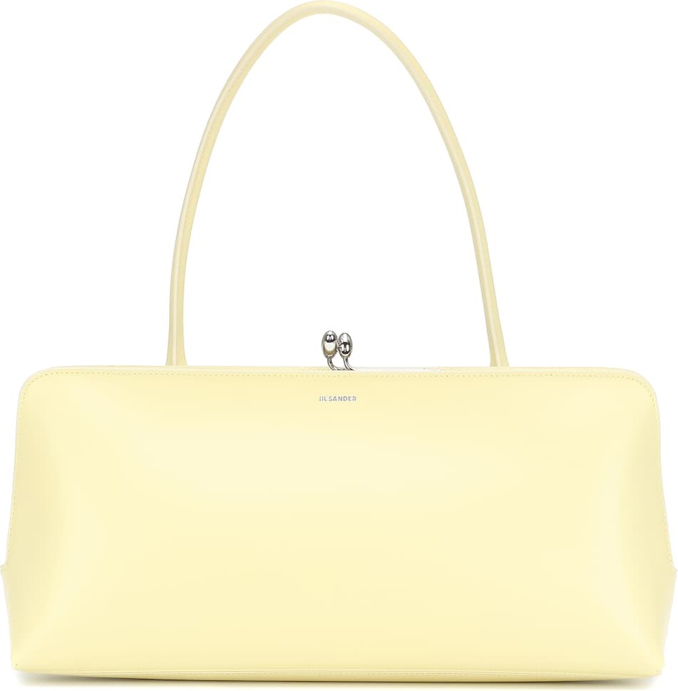 Jil Sander Goji Frame leather tote