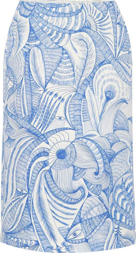 Dries Van Noten Floral jacquard skirt