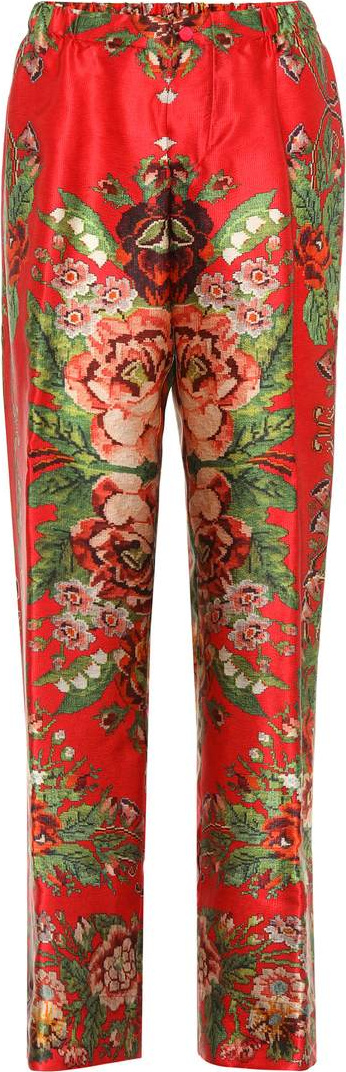 F.R.S For Restless Sleepers Etere printed silk trousers