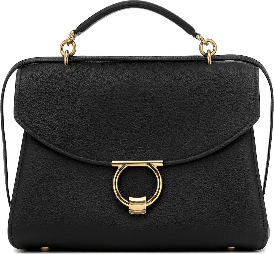 Salvatore Ferragamo Margot Large leather shoulder bag