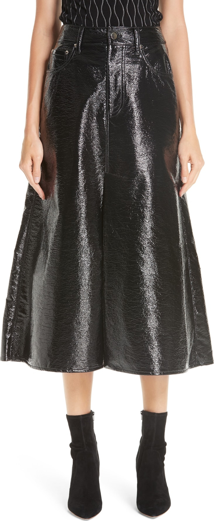 Beaufille Latona Coated A-Line Skirt