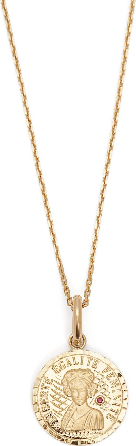 Anissa Kermiche Louise D'Or ruby & 18kt gold necklace