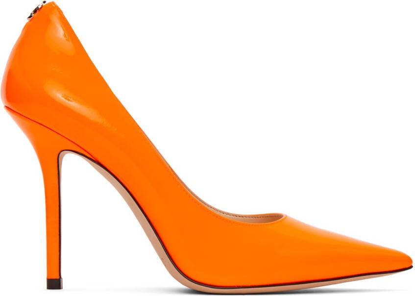 Jimmy Choo Orange Patent Love Heel