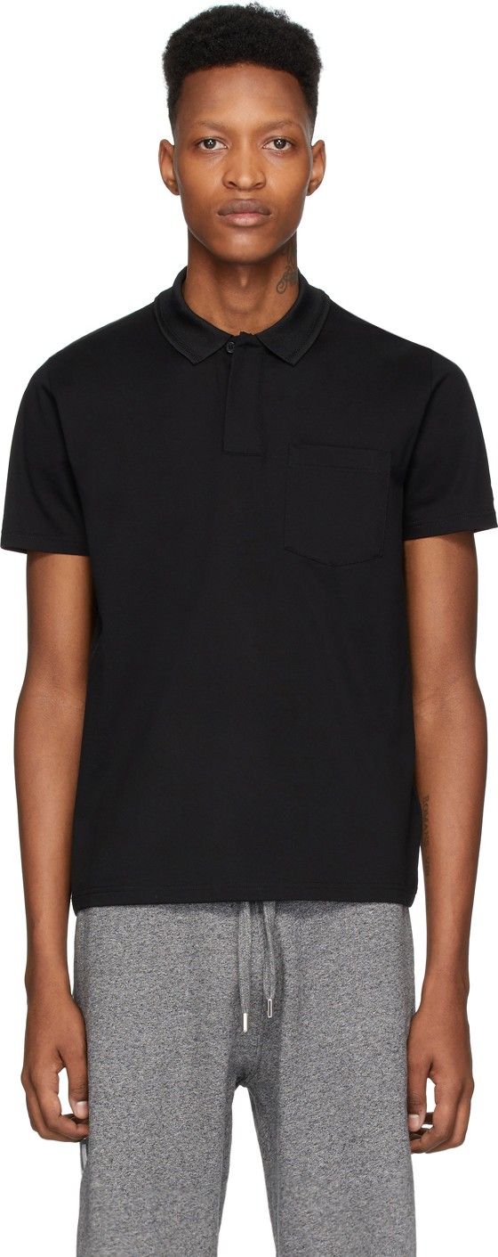 KENZO Black Fitted Polo