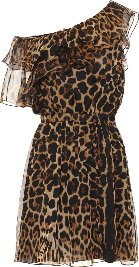 Saint Laurent Printed silk dress