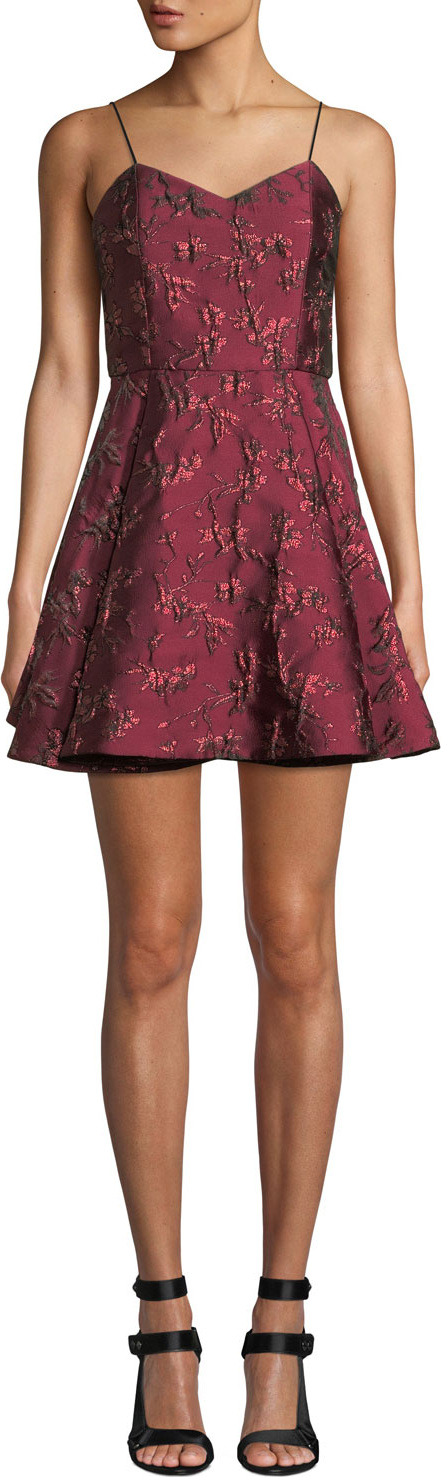 Alice + Olivia Anette Deep Pleat Party Dress