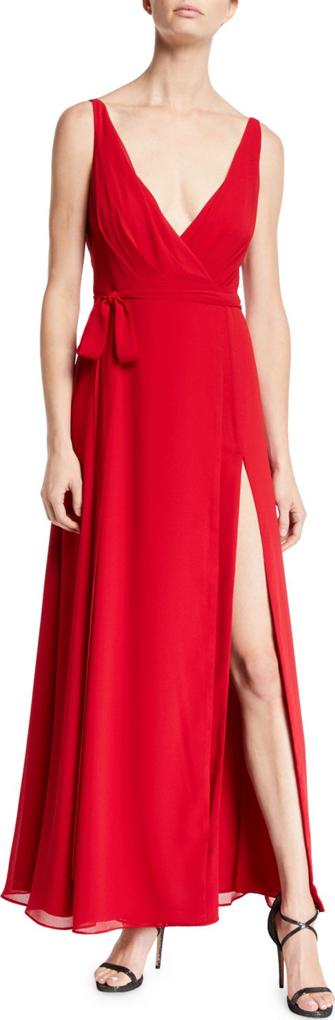 Fame and Partners The Dinah Cowl-Back Sleeveless Dress