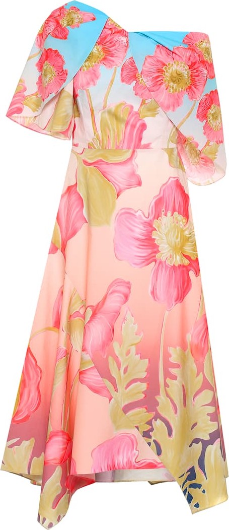 Peter Pilotto Floral cotton midi dress