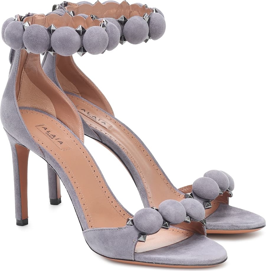 Alaïa Bombe suede sandals