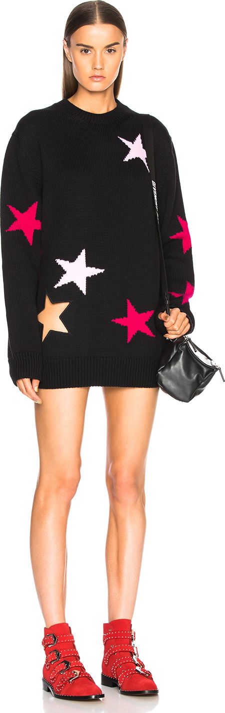 Givenchy Star Print Crewneck Sweater