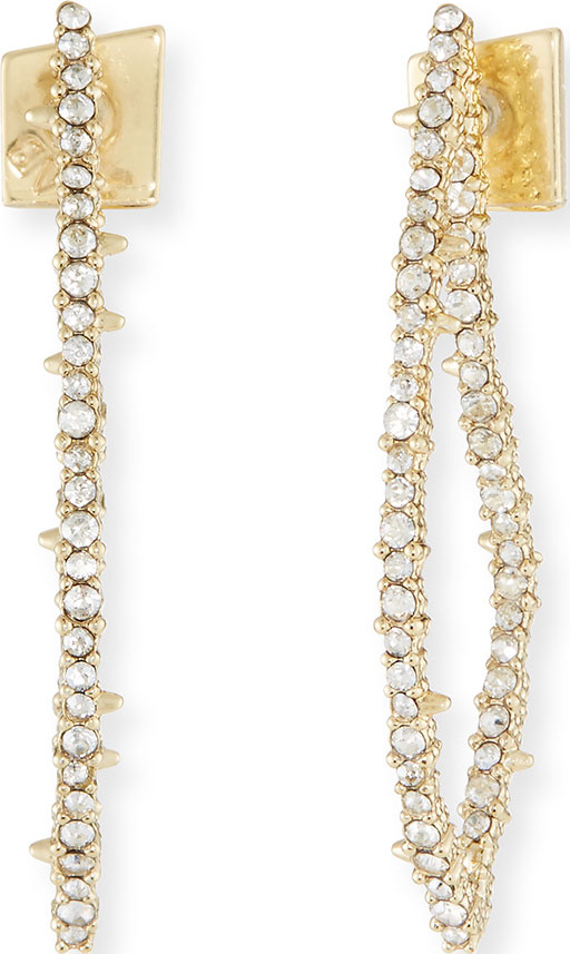 Alexis Bittar Crystal Abstract Thorn Earrings