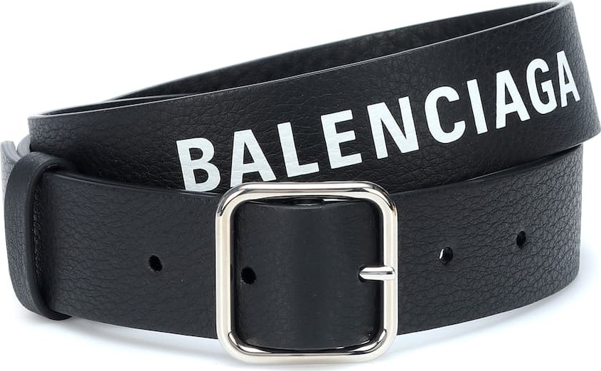 Balenciaga Logo leather belt