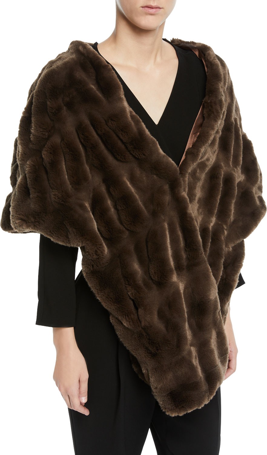 Fabulous Furs Couture Pocket Shrug Shawl