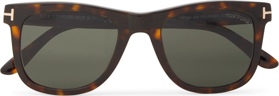 TOM FORD Square-Frame Tortoiseshell Acetate Polarised Sunglasses