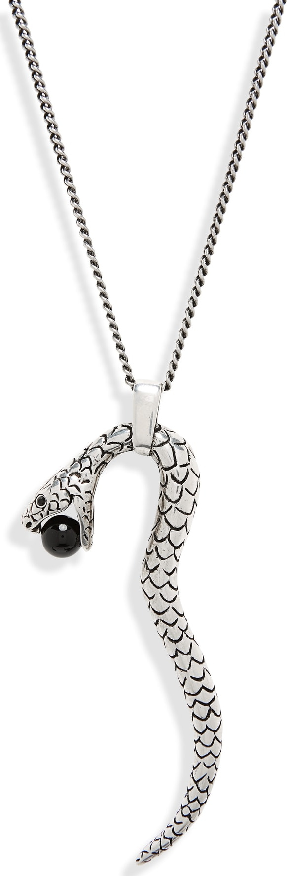 Saint Laurent Snake Charm Pendant Necklace