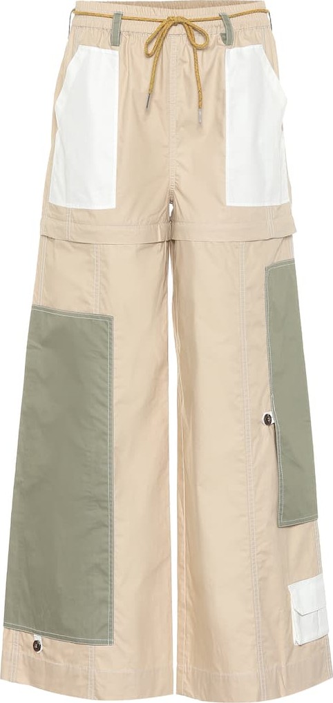 Ganni Wide-leg cotton pants