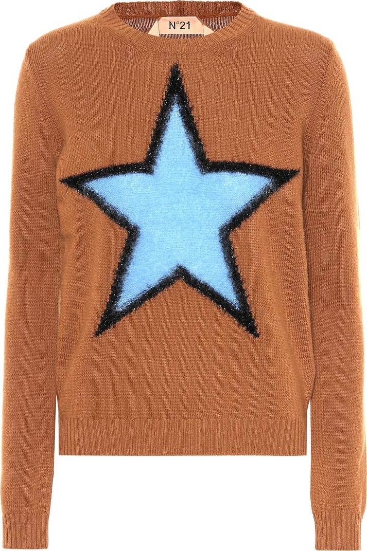 N°21 Star intarsia wool sweater