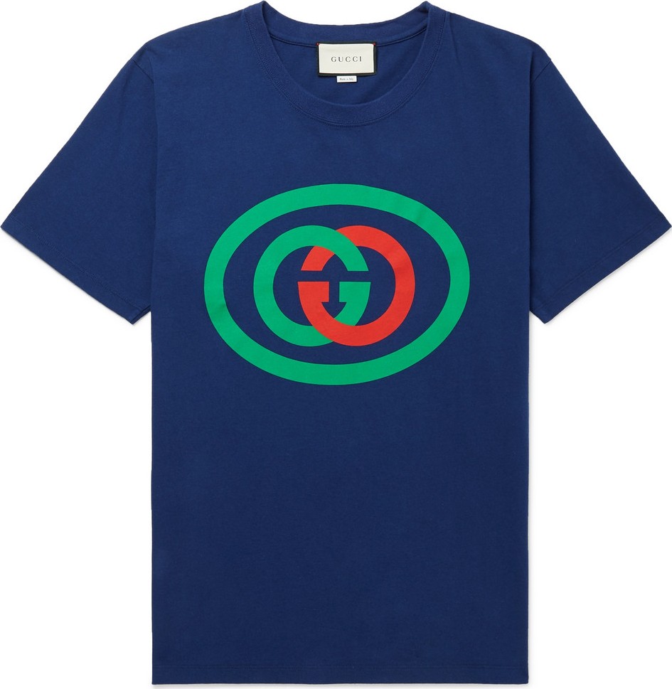 Gucci Oversized Logo-Print Cotton-Jersey T-Shirt