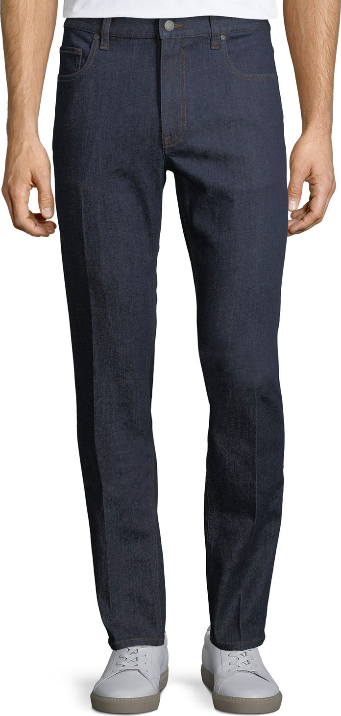 Z Zegna Five-Pocket Stretch-Cotton Denim Jeans