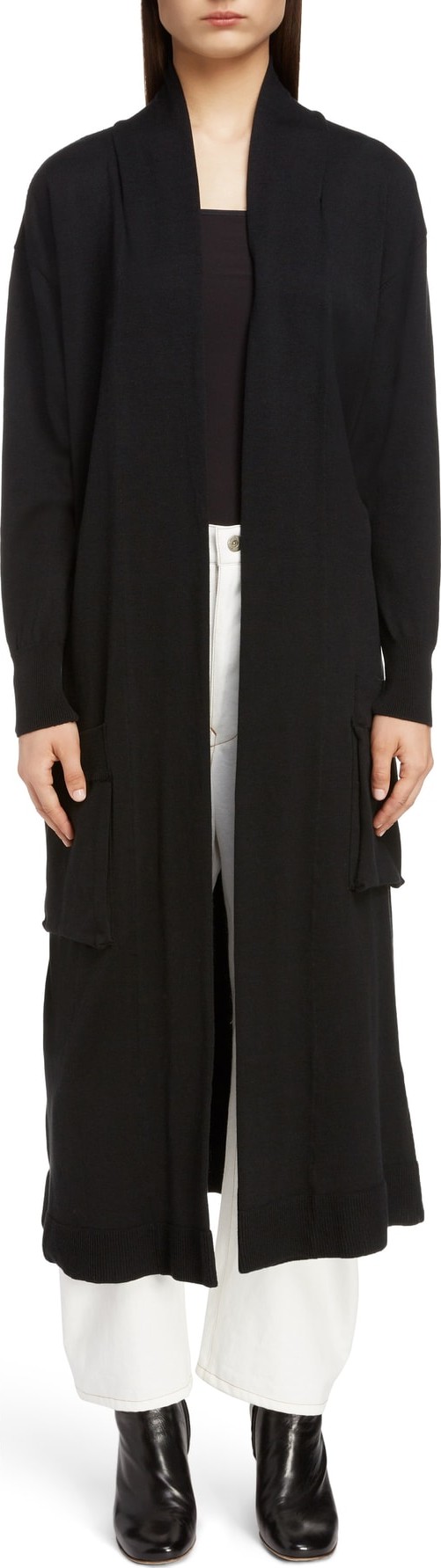 Y's By Yohji Yamamoto Long Belted Cardigan