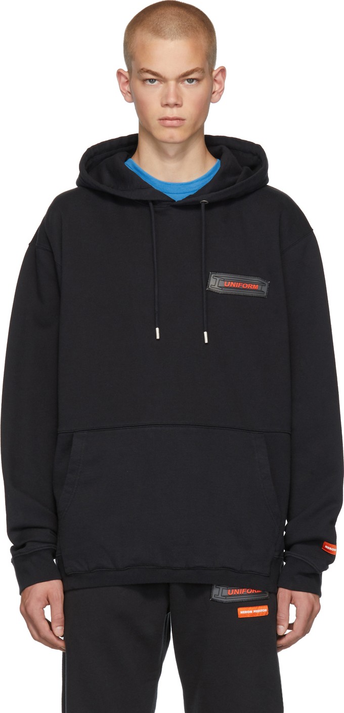 Heron Preston Black 'Uniform' Hoodie