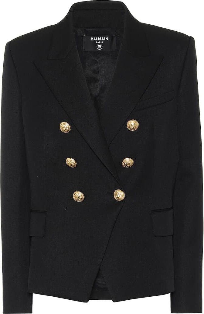 Balmain Double-breasted wool blazer