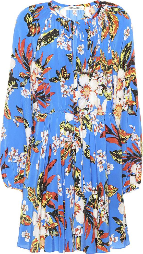 DIANE von FURSTENBERG Floral silk dress