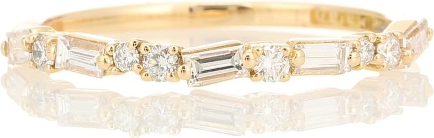 Suzanne Kalan 18kt yellow gold ring with diamonds