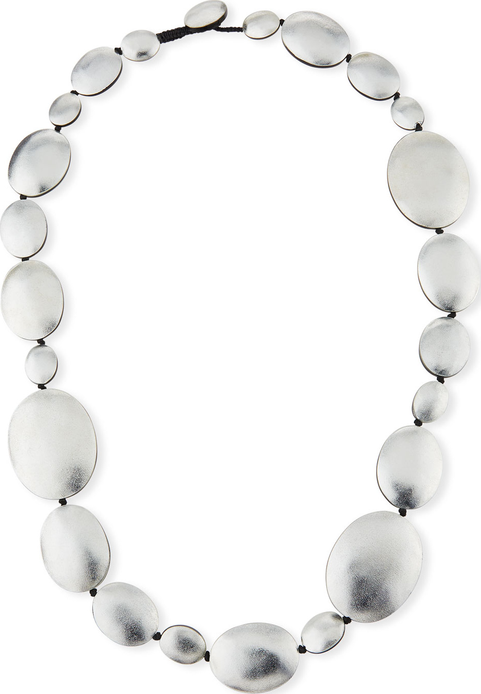 Viktoria Hayman Single-Strand Foil Necklace, Silvertone