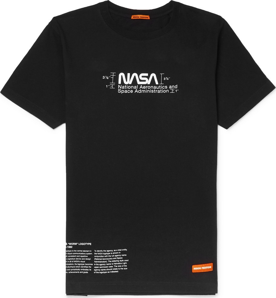 Heron Preston + NASA Logo-Print Cotton-Jersey T-Shirt