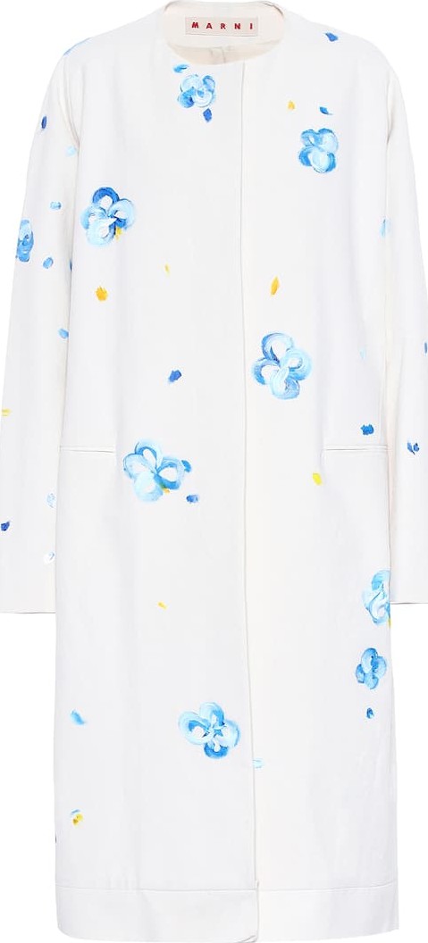 Marni Painted cotton-blend coat