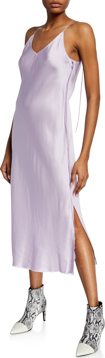 Helmut Lang Slip Dress with Raw Edges