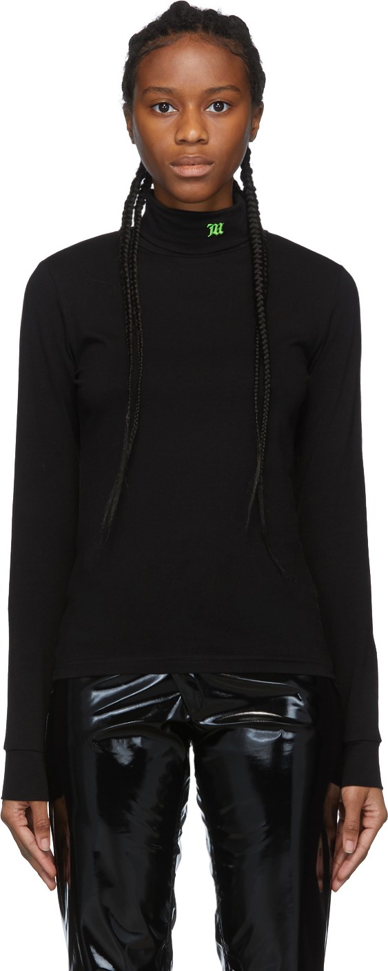 Misbhv Black Monogram Turtleneck