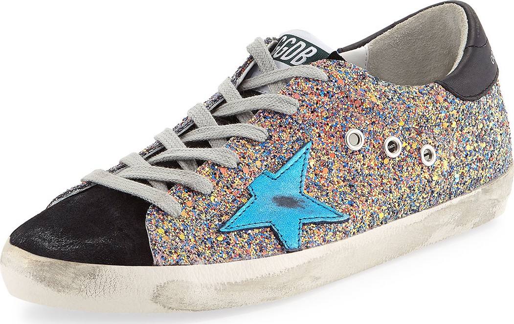 Golden Goose Deluxe Brand Superstar Glitter Low-Top Sneakers