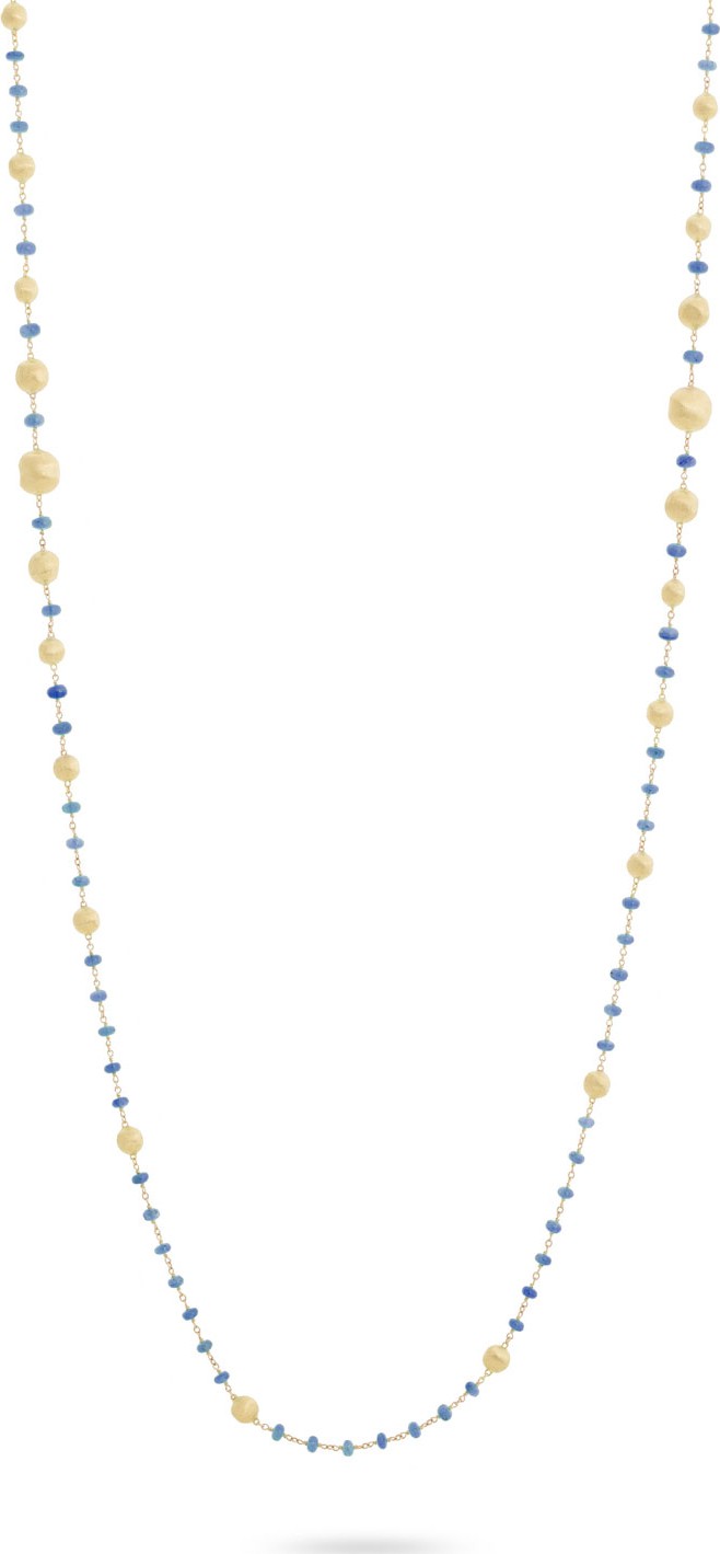 Marco Bicego 18k Gold Africa Sapphire Long Necklace
