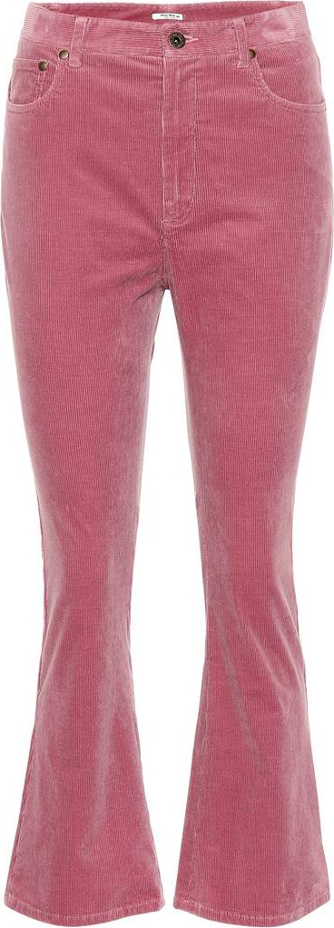 Miu Miu Flared corduroy pants