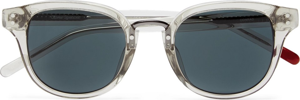 Oliver Spencer Conrad Round-Frame Acetate Sunglasses