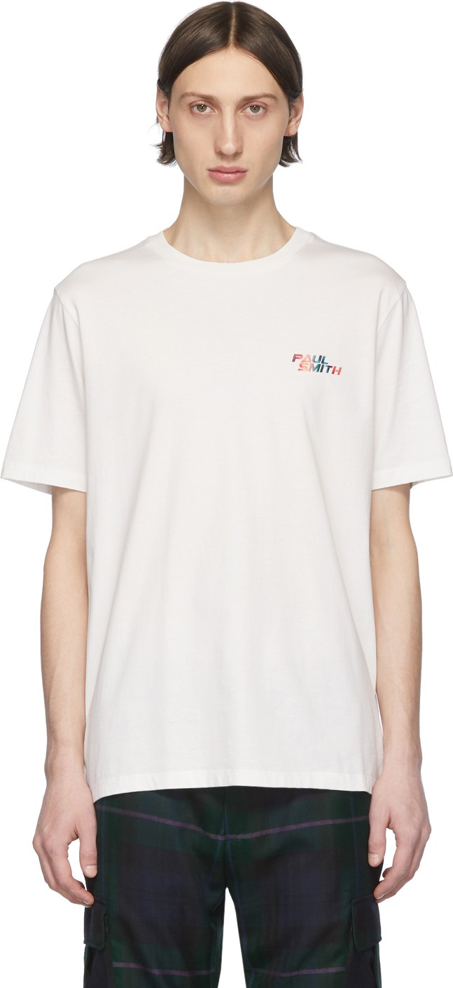 Paul Smith White Logo T-Shirt