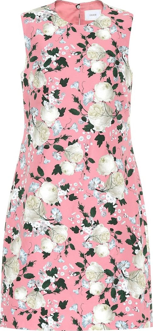 Erdem Rivanna floral cotton minidress