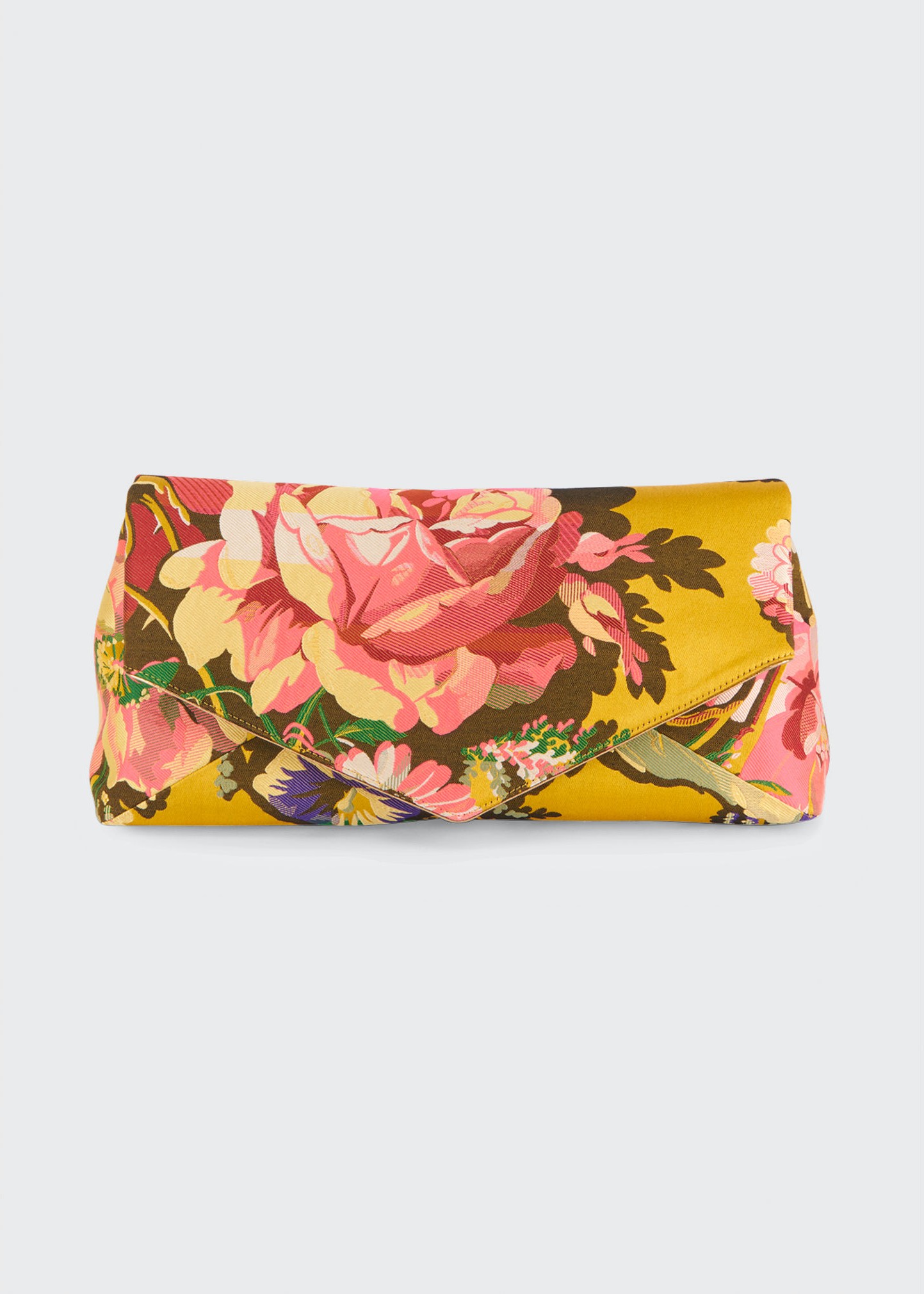 Dries Van Noten Floral-Printed Envelope Clutch Bag
