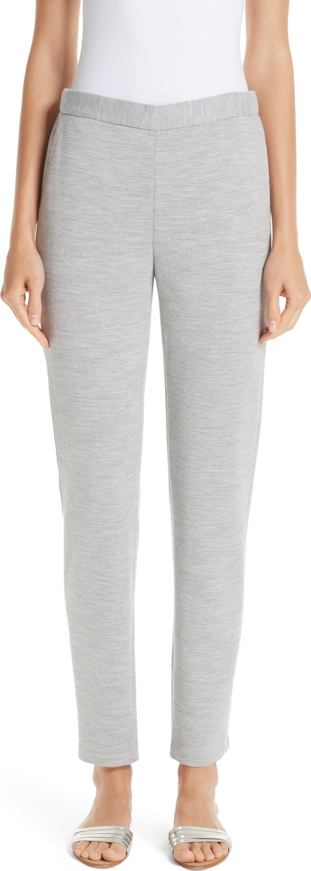 St. John Skinny Milano Knit Crop Pants