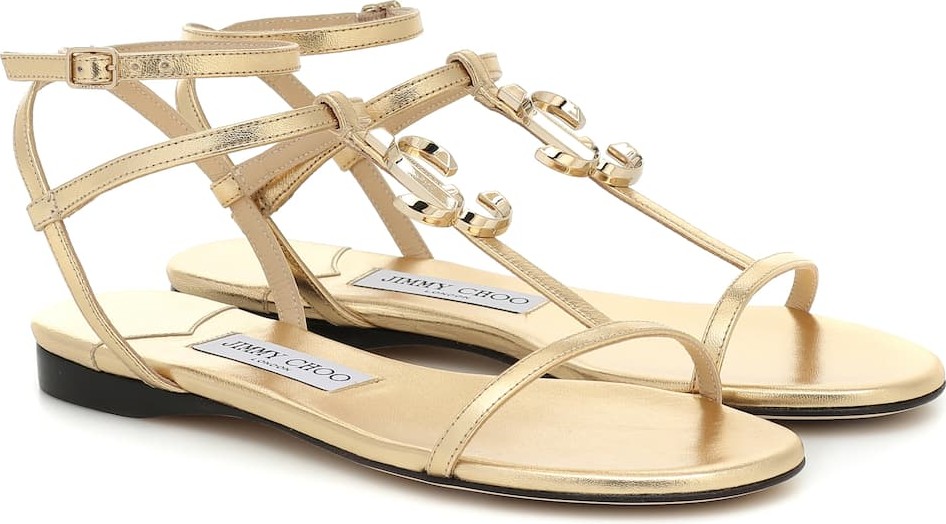Jimmy Choo Alodie leather sandals