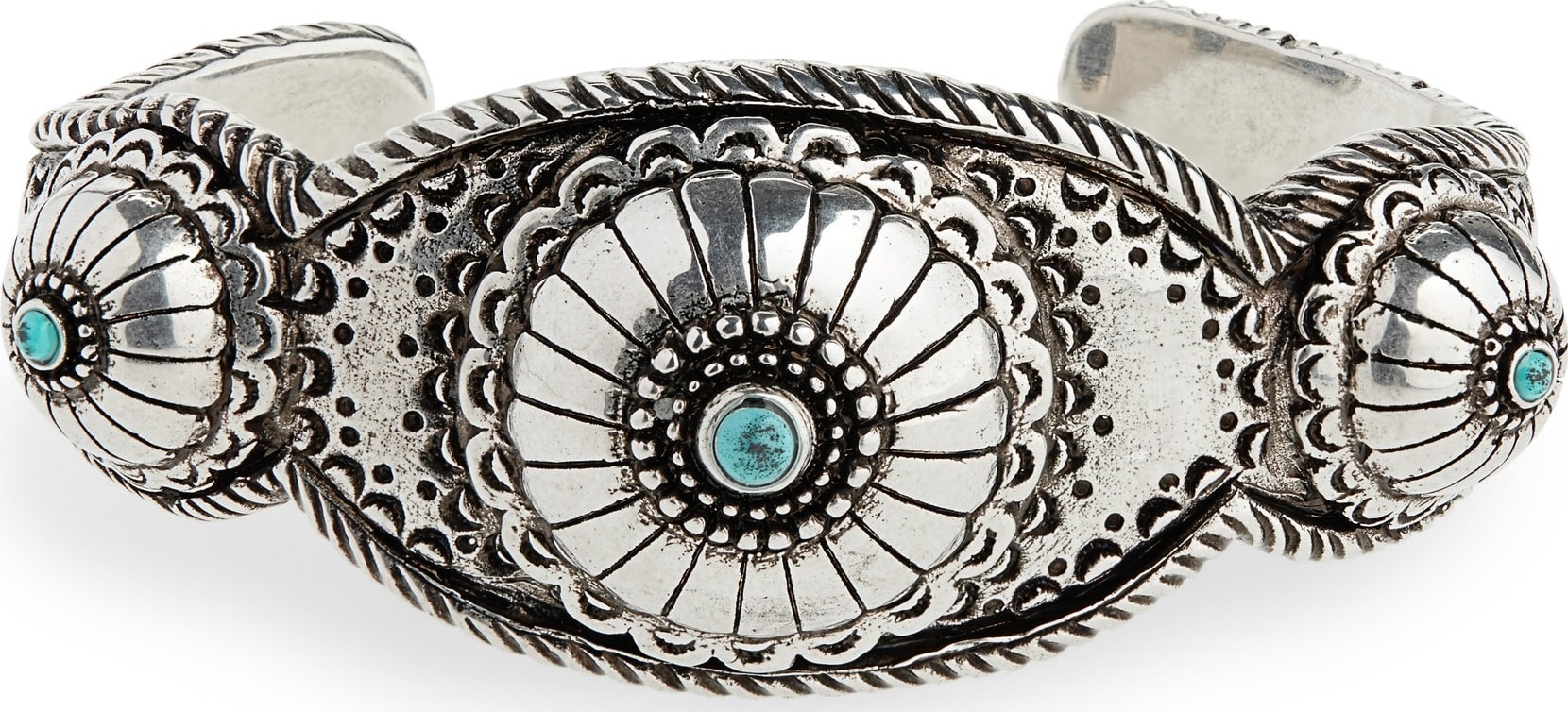 Saint Laurent Triple Pointes Stone Bracelet