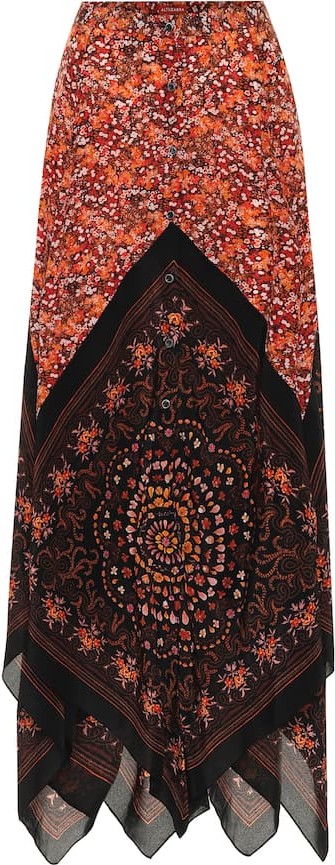 Altuzarra Hance floral silk maxi skirt