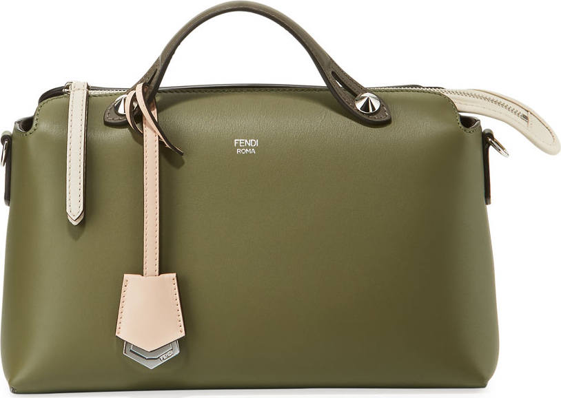 Fendi By The Way Small Colorblock Leather Satchel Bag