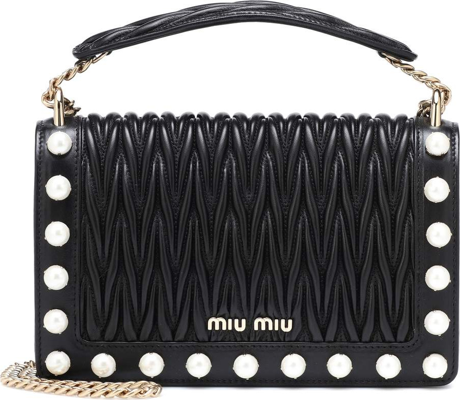 Miu Miu Matelassé leather shoulder bag
