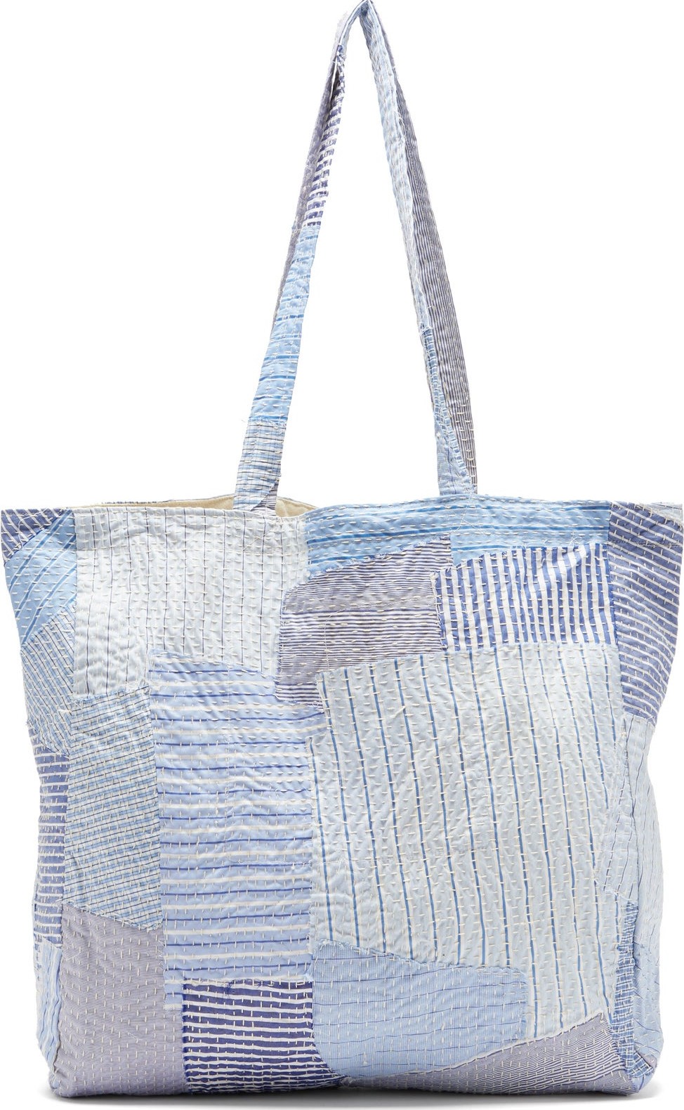 By Walid Patchwork cotton-poplin tote bag