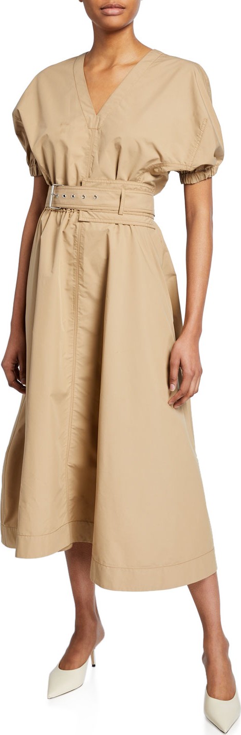 3.1 Phillip Lim Puff-Sleeve Belted Dress