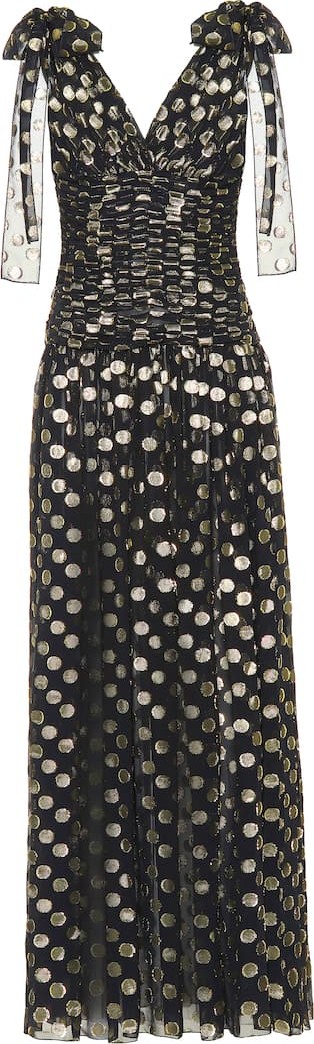 Dolce & Gabbana Fil coupé silk-blend gown